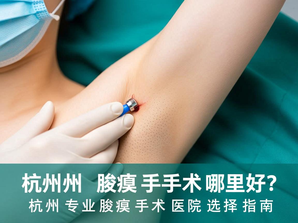 杭州腋臭手术哪里好？杭州专业腋臭手术医院选择指南
