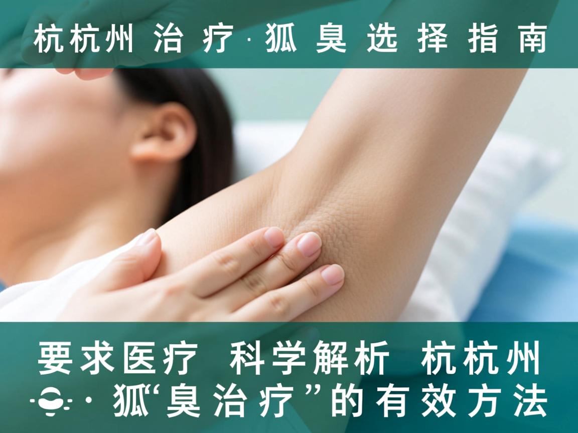 杭州治疗狐臭选择指南，科学解析杭州狐臭治疗的有效方法