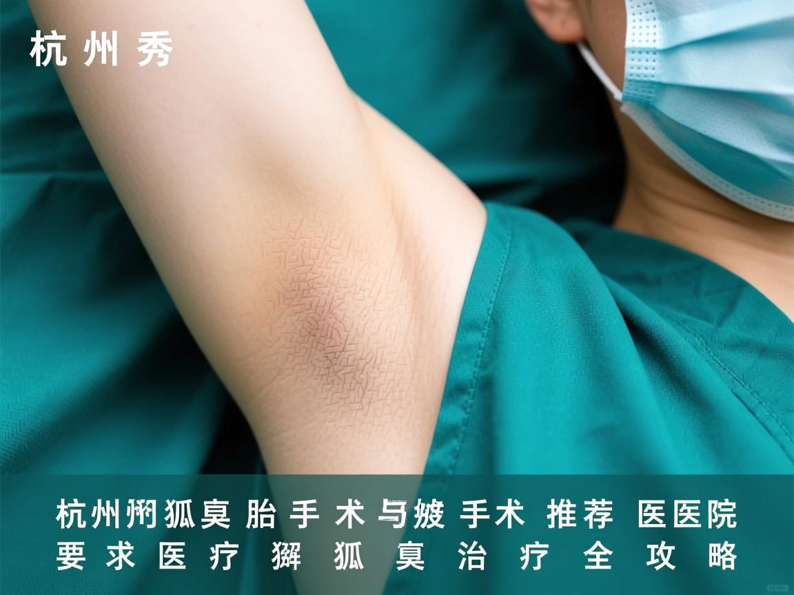 杭州腋秀解析，杭州狐臭手术推荐医院与狐臭治疗全攻略